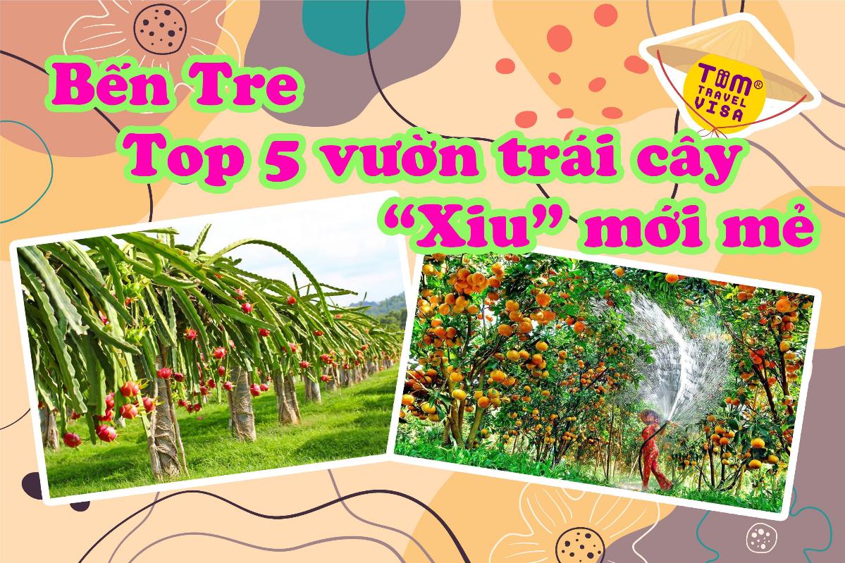 Thỏa thích với 5 vườn trái cây tươi ngon ở Bến Tre