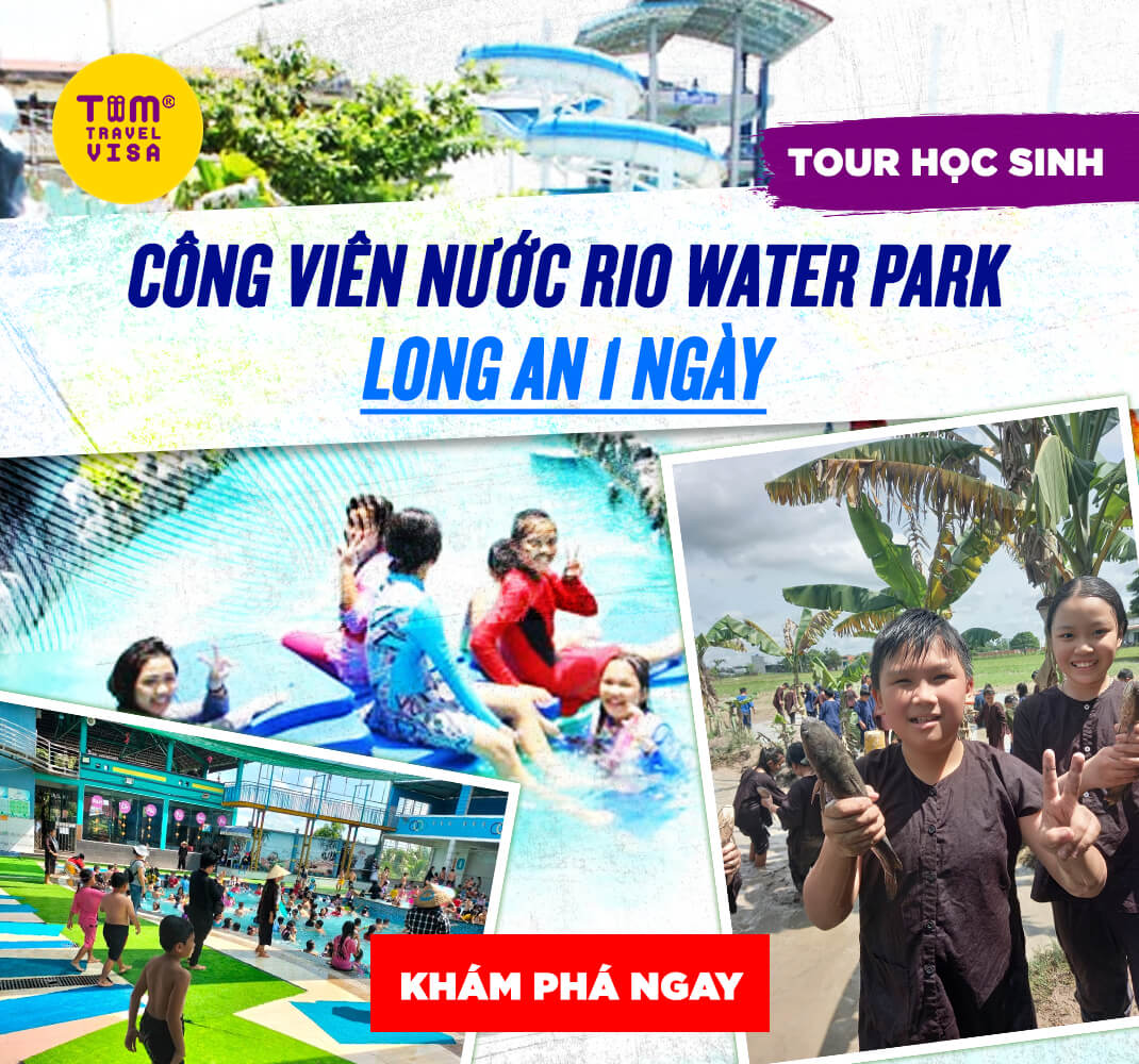 Công viên nước Rio Water Park Long An 1 ngày