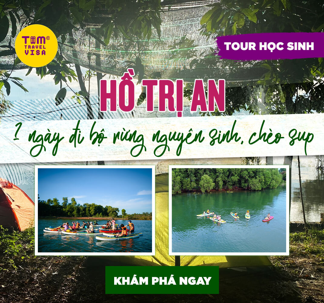 Hồ Trị An 1 ngày đi bộ rừng nguyên sinh, chèo SUP