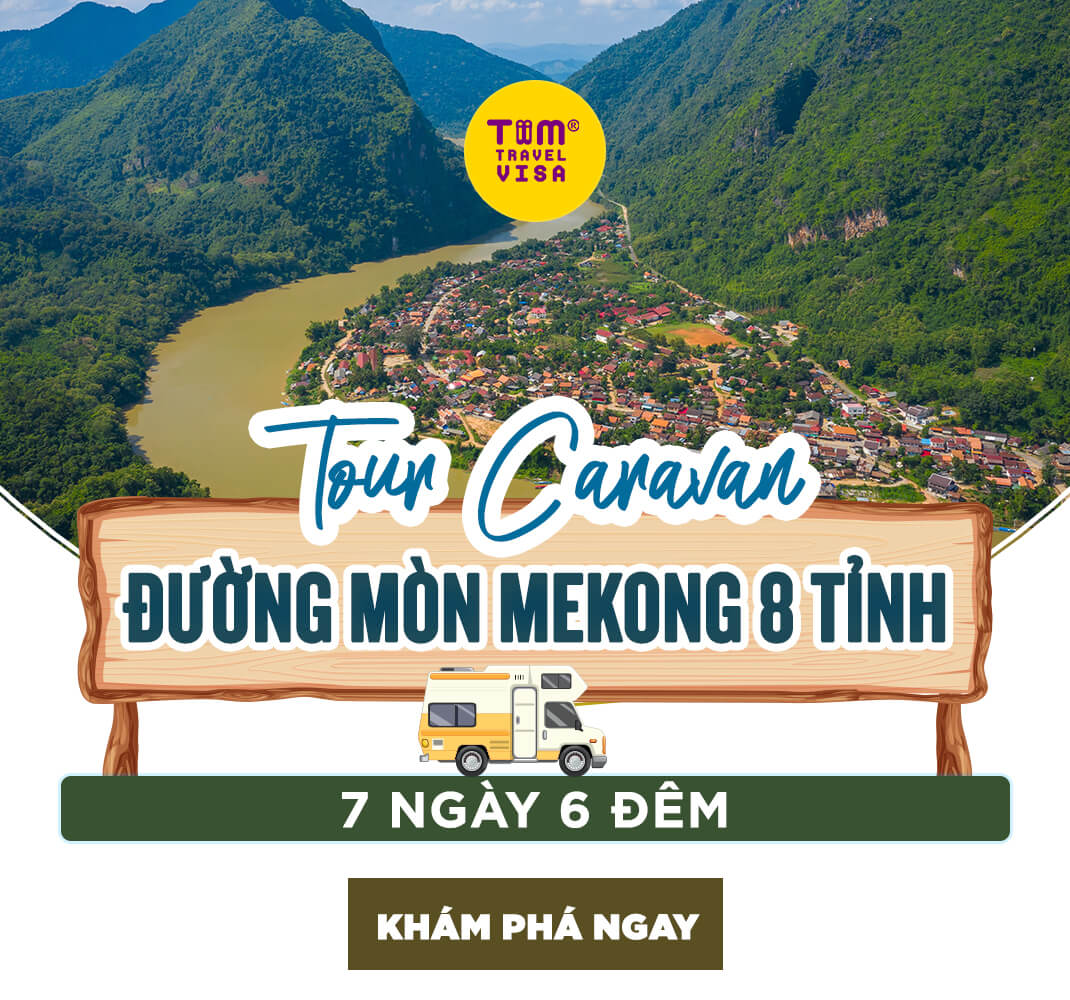 Tour caravan đường mòn Mekong 8 tỉnh 7 ngày 6 đêm