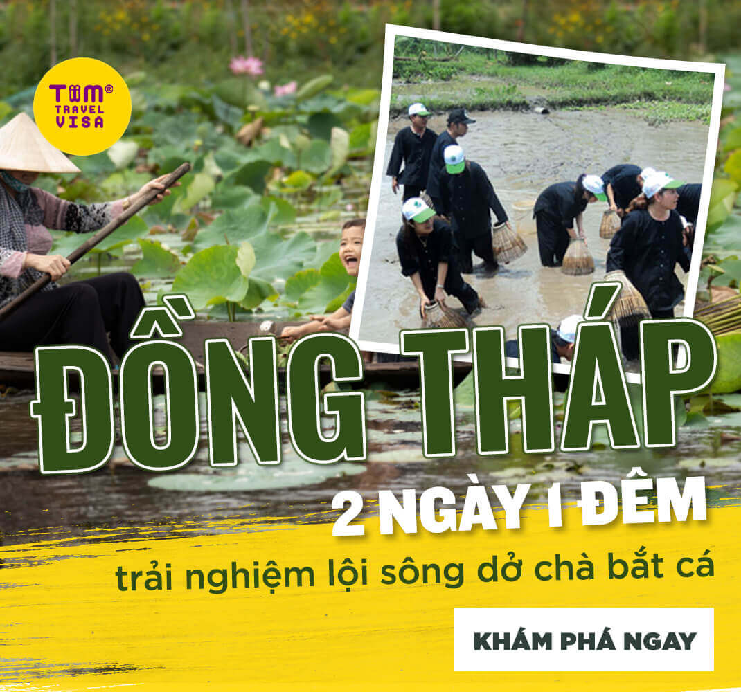 Đồng Tháp 2 ngày 1 đêm trải nghiệm lội sông dở chà bắt cá