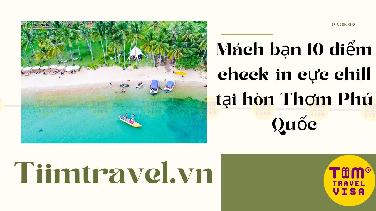 Mách bạn 10 điểm check-in cực chill tại hòn Thơm Phú Quốc