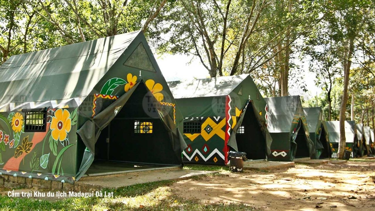 Khu vực cắm trại phổ biến tại Khu du lịch Madagui