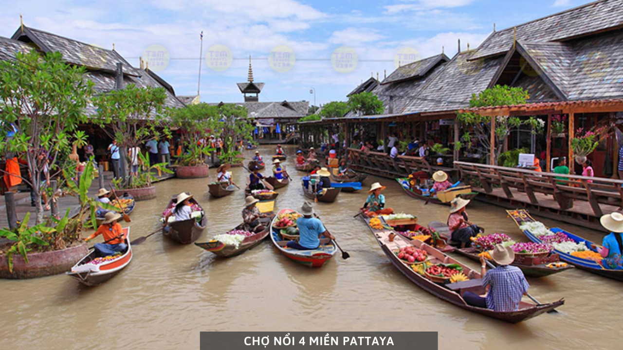 Chợ nổi 4 miền Pattaya