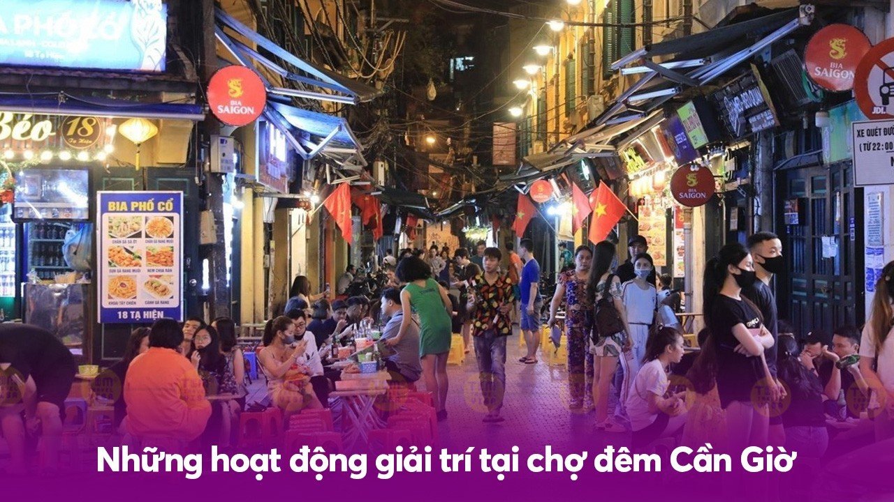 Những hoạt động giải trí tại chợ đêm Cần Giờ