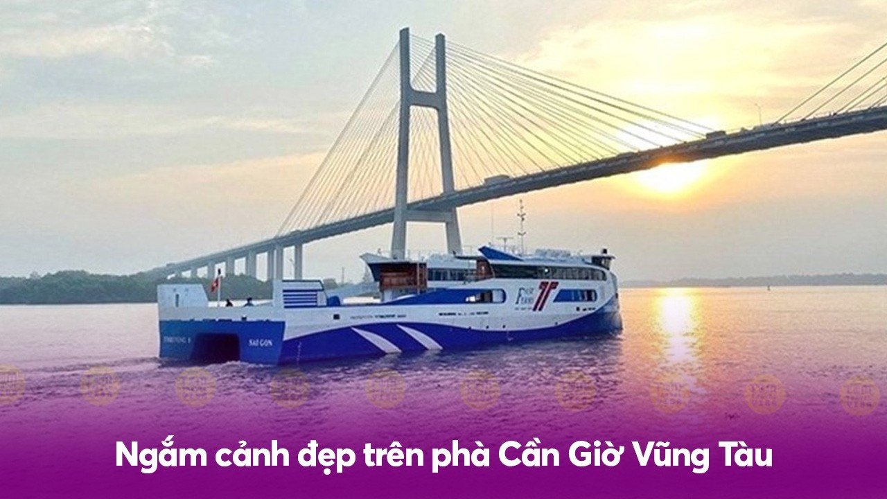 Ngắm cảnh đẹp trên phà Cần Giờ Vũng Tàu