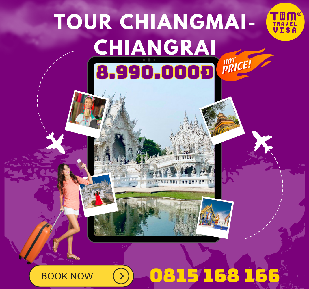 Tour du lịch Chiang Mai - Chiang Rai 4 ngày 3 đêm