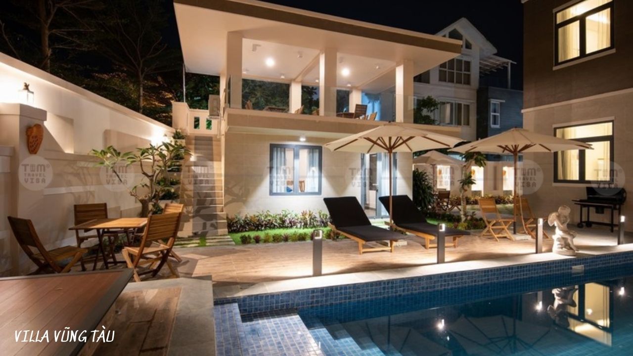 Khu vực nghỉ ngơi ở Villa Vũng Tàu