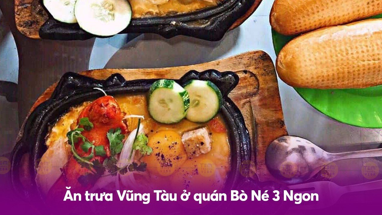 Ăn trưa Vũng Tàu ở quán Bò Né 3 Ngon