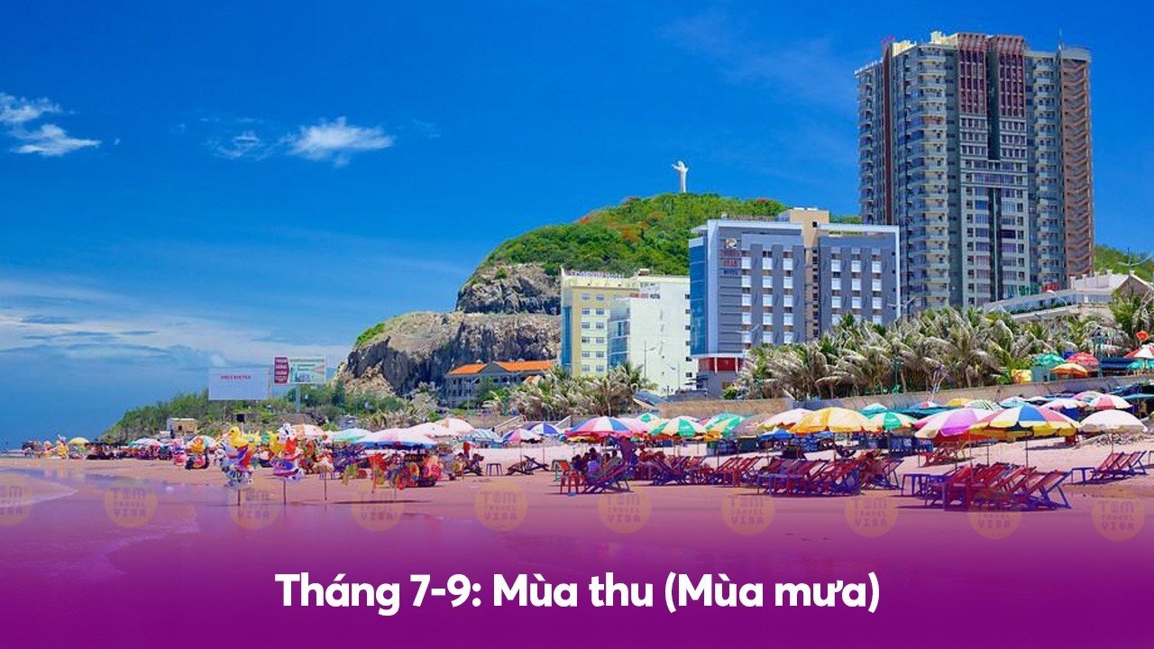 Tháng 7-9: Mùa thu (Mùa mưa)