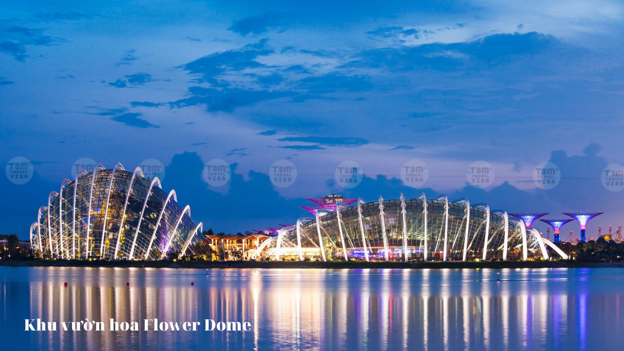 Khu vườn hoa Flower Dome