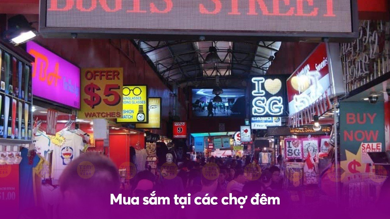 Tiết kiệm chi phí đi Singapore: Mua sắm tại các chợ đêm