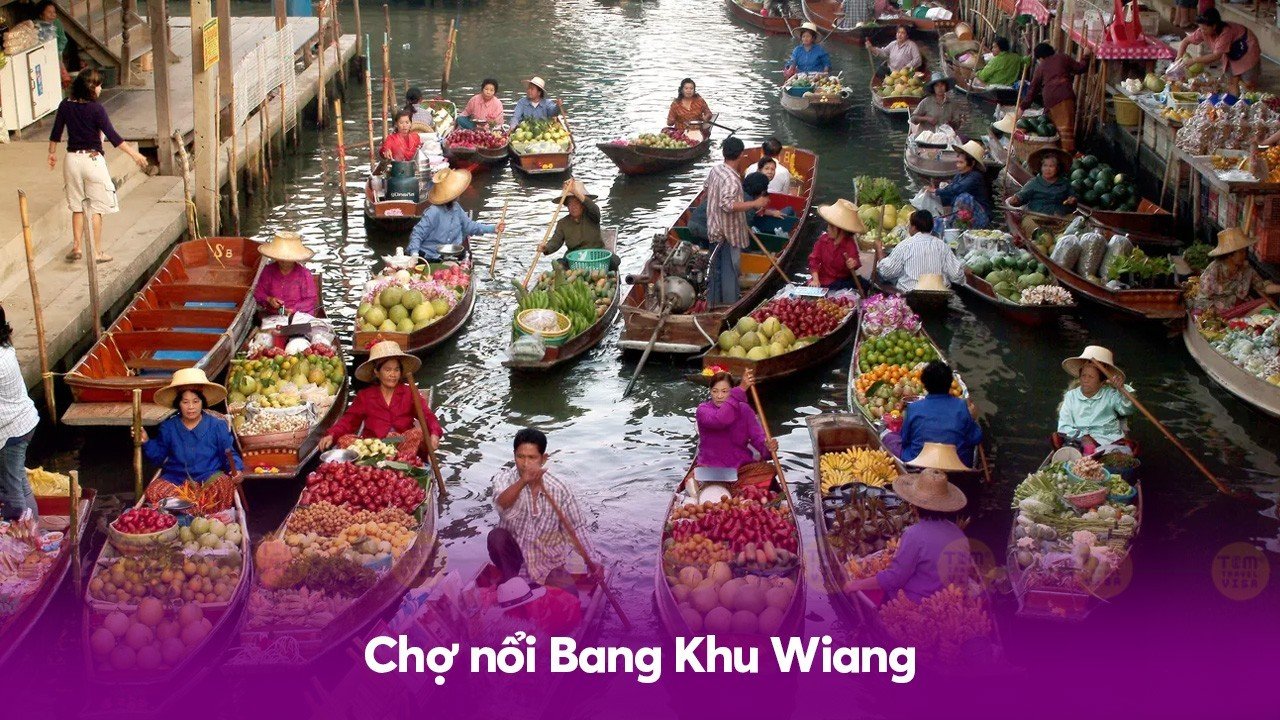 Chợ nổi Bang Khu Wiang