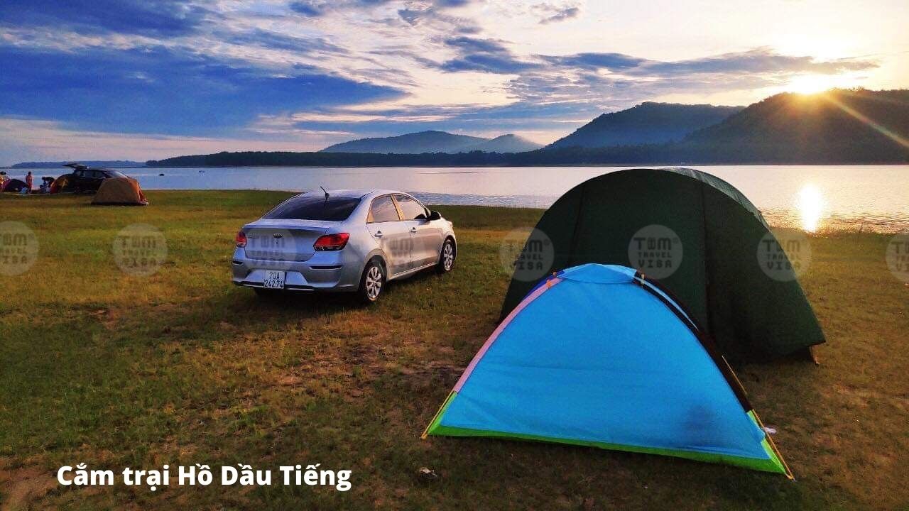 Môi trường cắm trại tại Hồ Dầu Tiếng