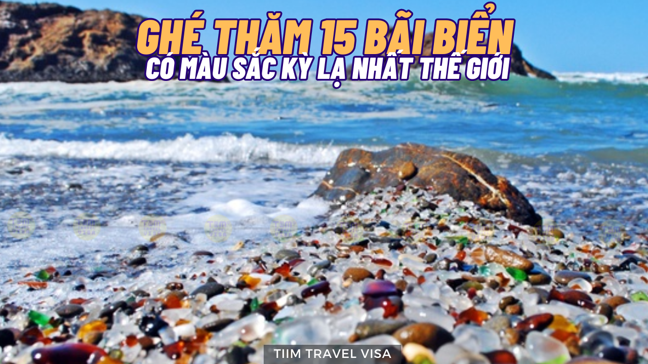 Ghé thăm 15 bãi biển có màu sắc kỳ lạ nhất thế giới