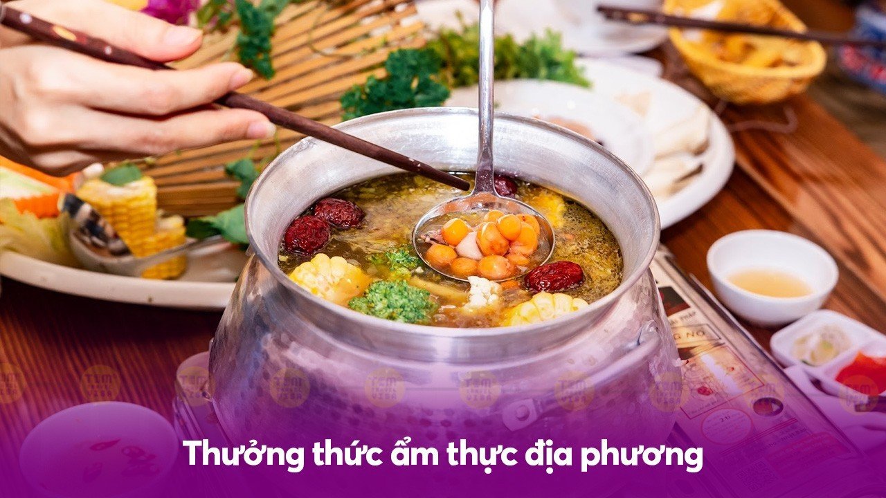 Thưởng thức ẩm thực địa phương