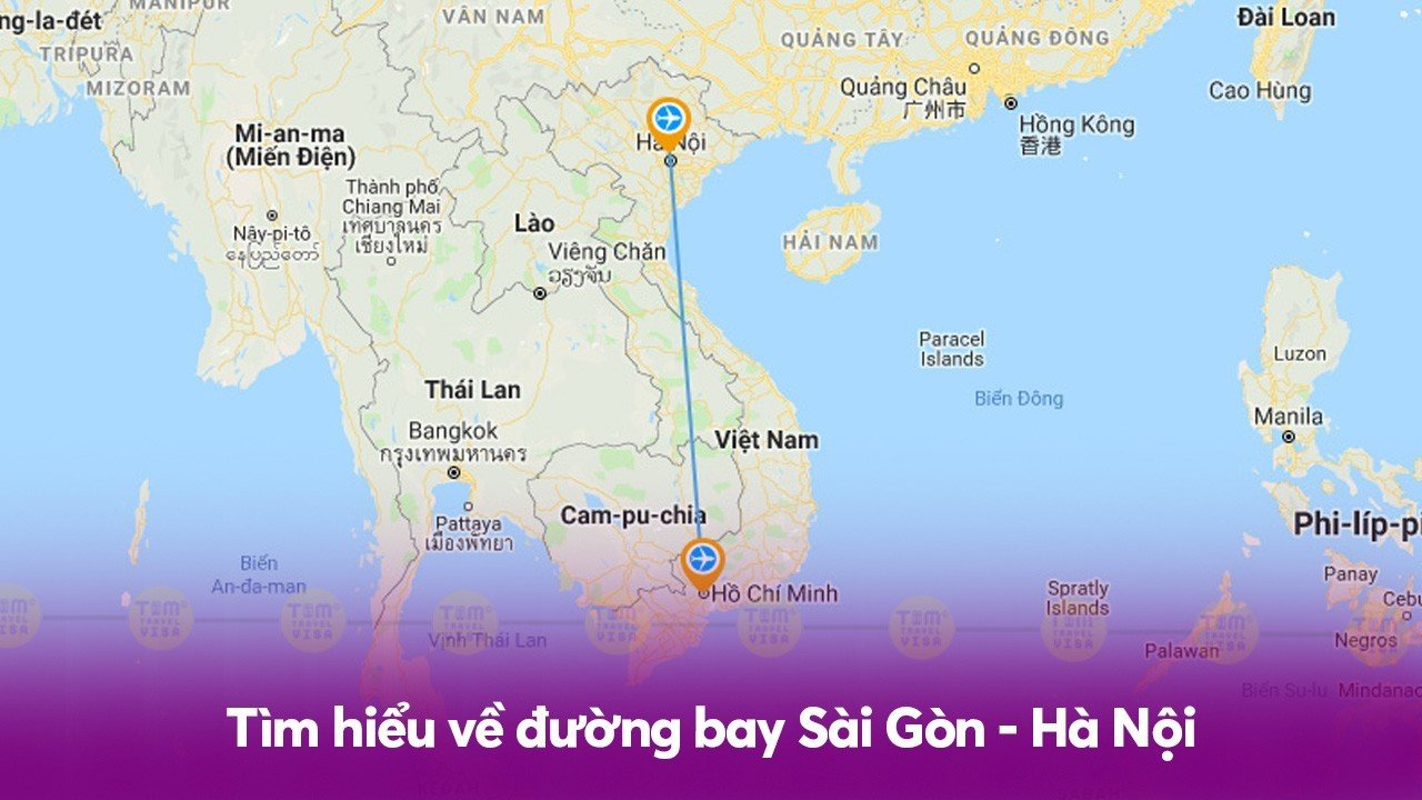 Tìm hiểu về đường bay Sài Gòn - Hà Nội