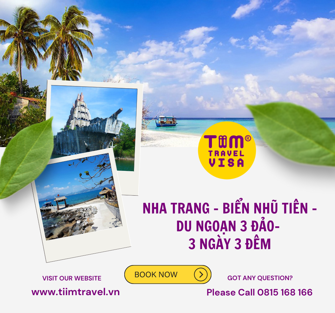 Nha Trang – Biển Nhũ Tiên  – Du Ngoạn 3 Đảo- 3 ngày 3 đêm