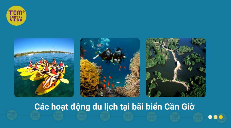 Các hoạt động du lịch tại bãi biển Cần Giờ