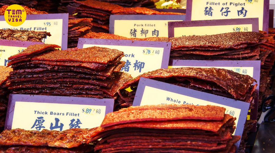 Thịt khô Bak Kwa – Lim Chee Guan của singapore