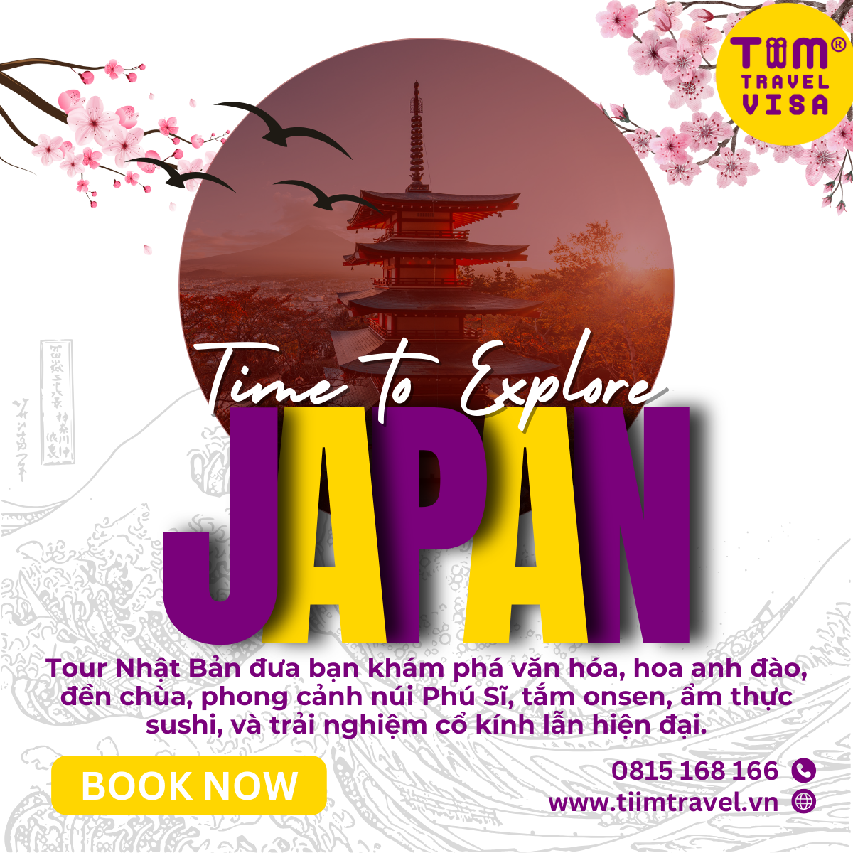 Tour Nhật Osaka – Kyoto – Tokyo Cung Đường Vàng Nhật Bản 5 Ngày 5 Đêm 