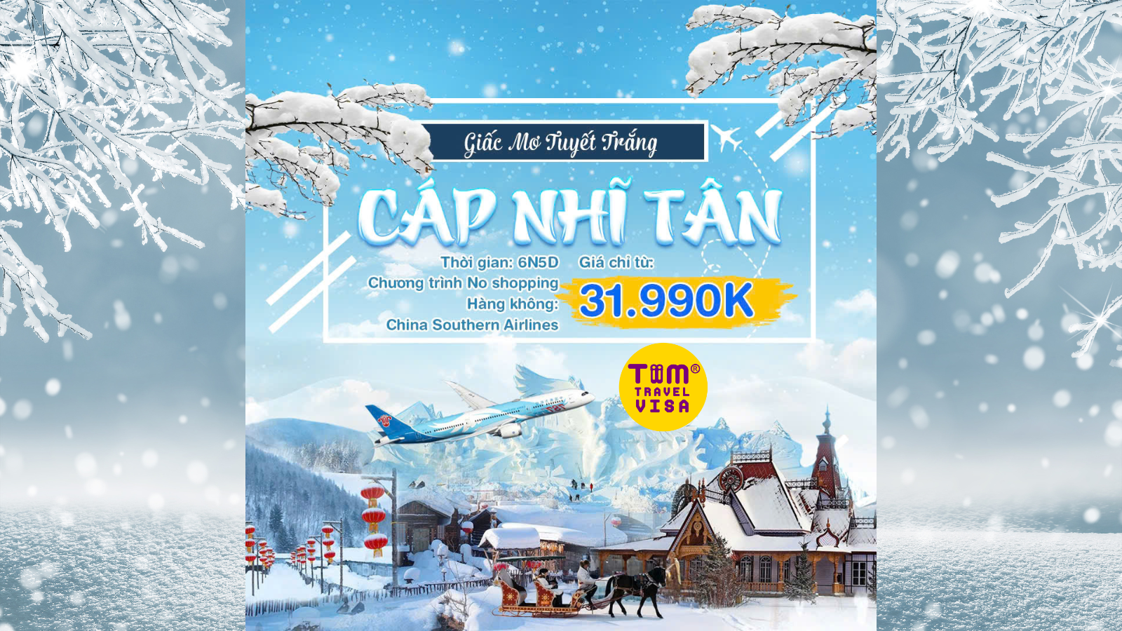 Tour du lịch Cáp Nhĩ Tân 6 ngày 5 đêm 