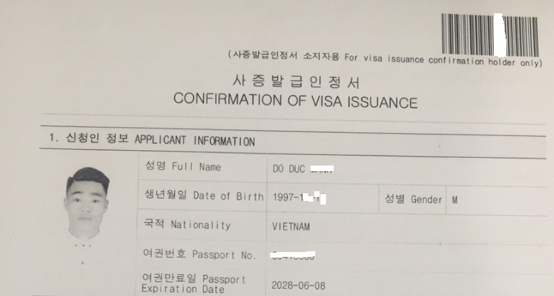 Visa Hàn Quốc bao lâu có