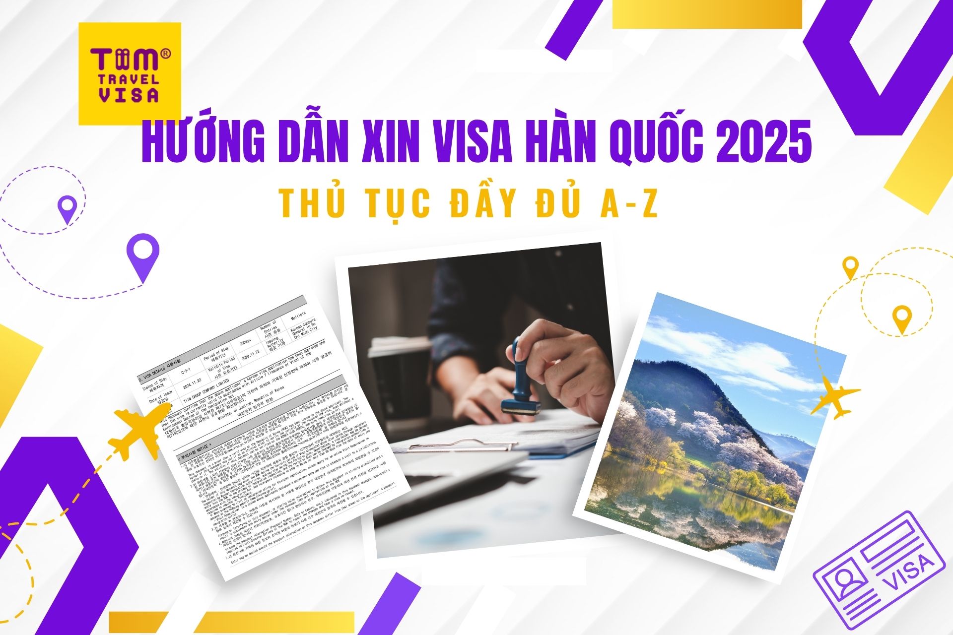 Hướng dẫn xin visa hàn quốc 2025