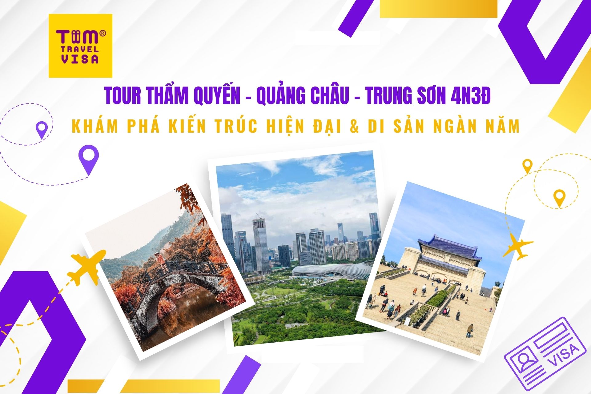 Tour Thẩm Quyến – Quảng Châu – Trung Sơn 4N3Đ: Khám Phá Kiến Trúc Hiện Đại & Di Sản Ngàn Năm