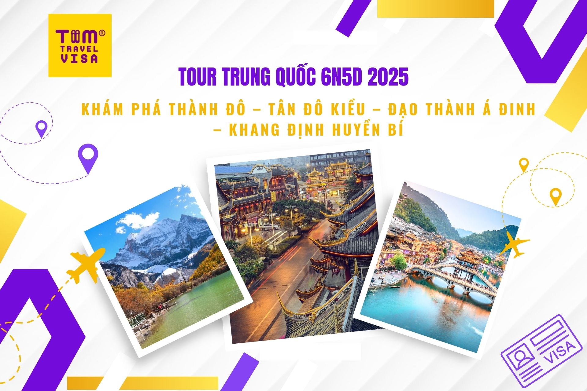 TOUR TRUNG QUỐC 6N5D 2025: KHÁM PHÁ THÀNH ĐÔ – TÂN ĐÔ KIỀU – ĐẠO THÀNH Á ĐINH – KHANG ĐỊNH HUYỀN BÍ