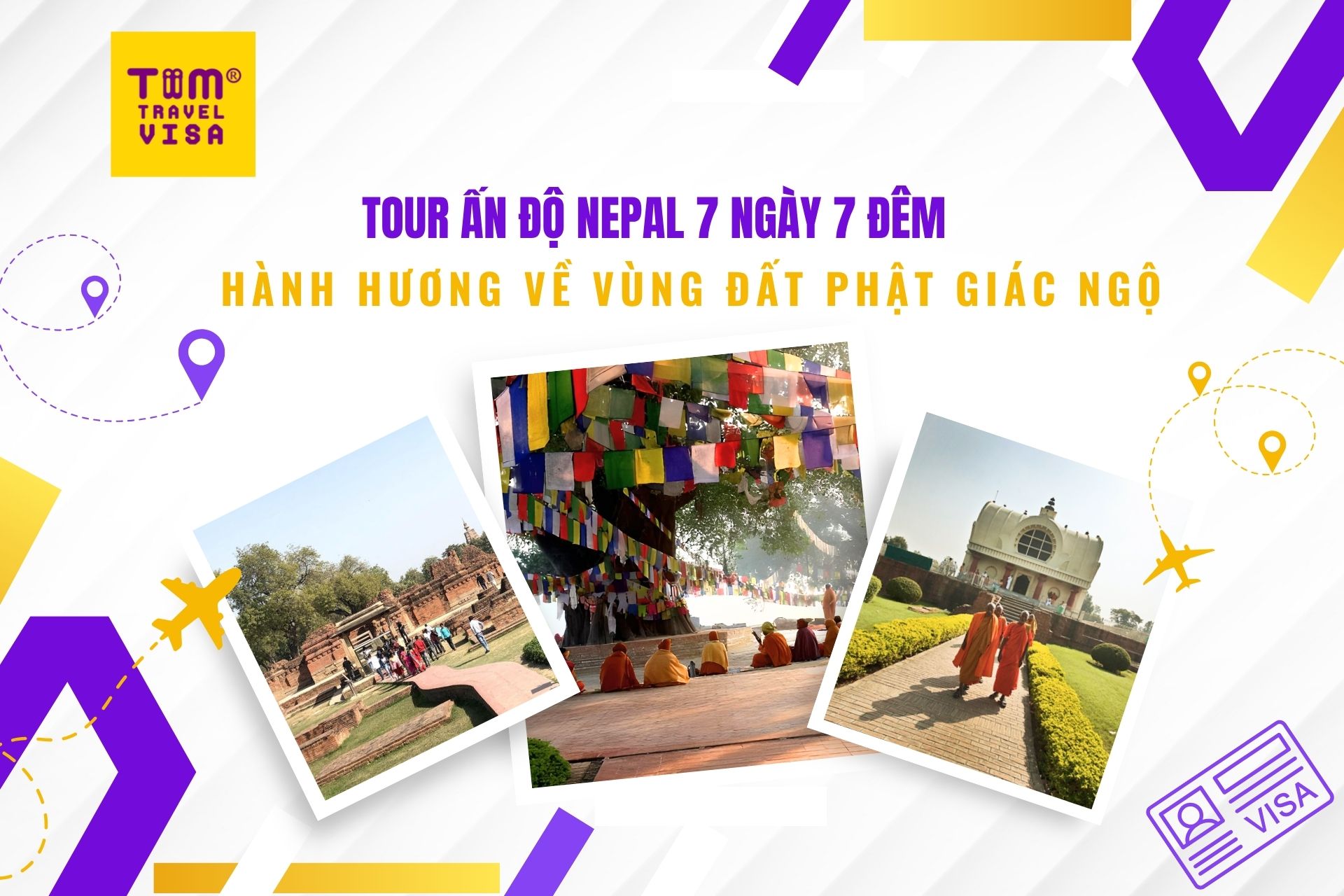 Tour Ấn Độ - Nepal 7N7Đ: Hành Hương Về Vùng Đất Phật Giác Ngộ