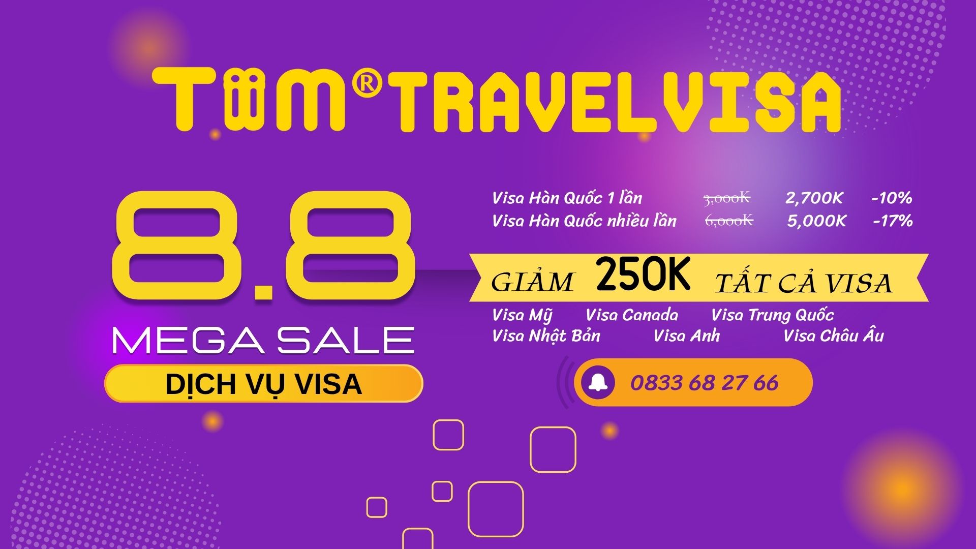 Làm visa giá rẻ tháng 8/2025