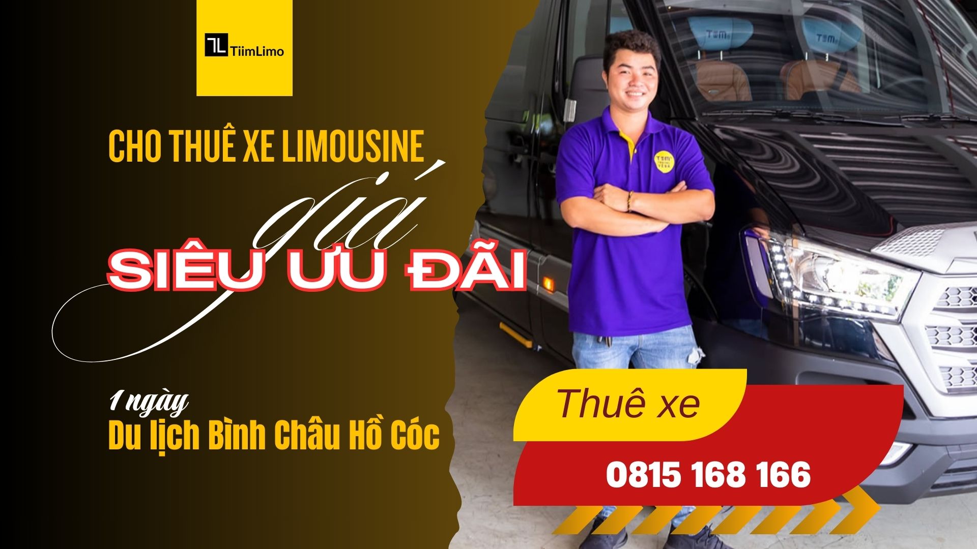 Cho thuê xe Limousine Bình Châu Hồ Cóc 1 ngày