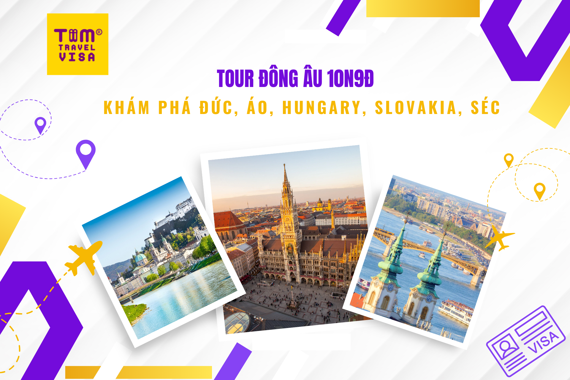 Tour Đông Âu 10N9Đ: Khám phá Đức, Áo, Hungary, Slovakia, Séc