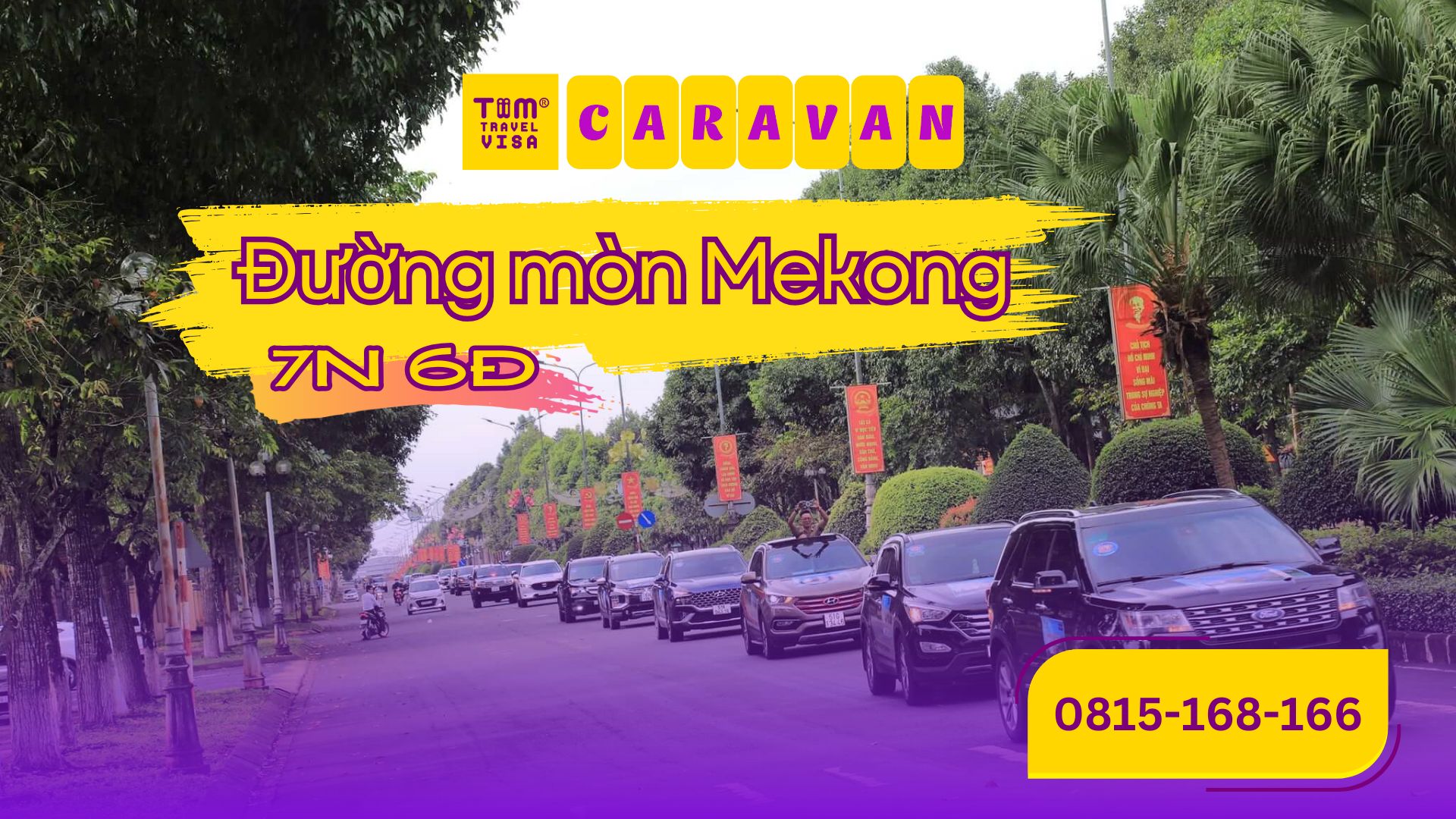 Tour caravan đường mòn Mekong 8 tỉnh 7 ngày 6 đêm