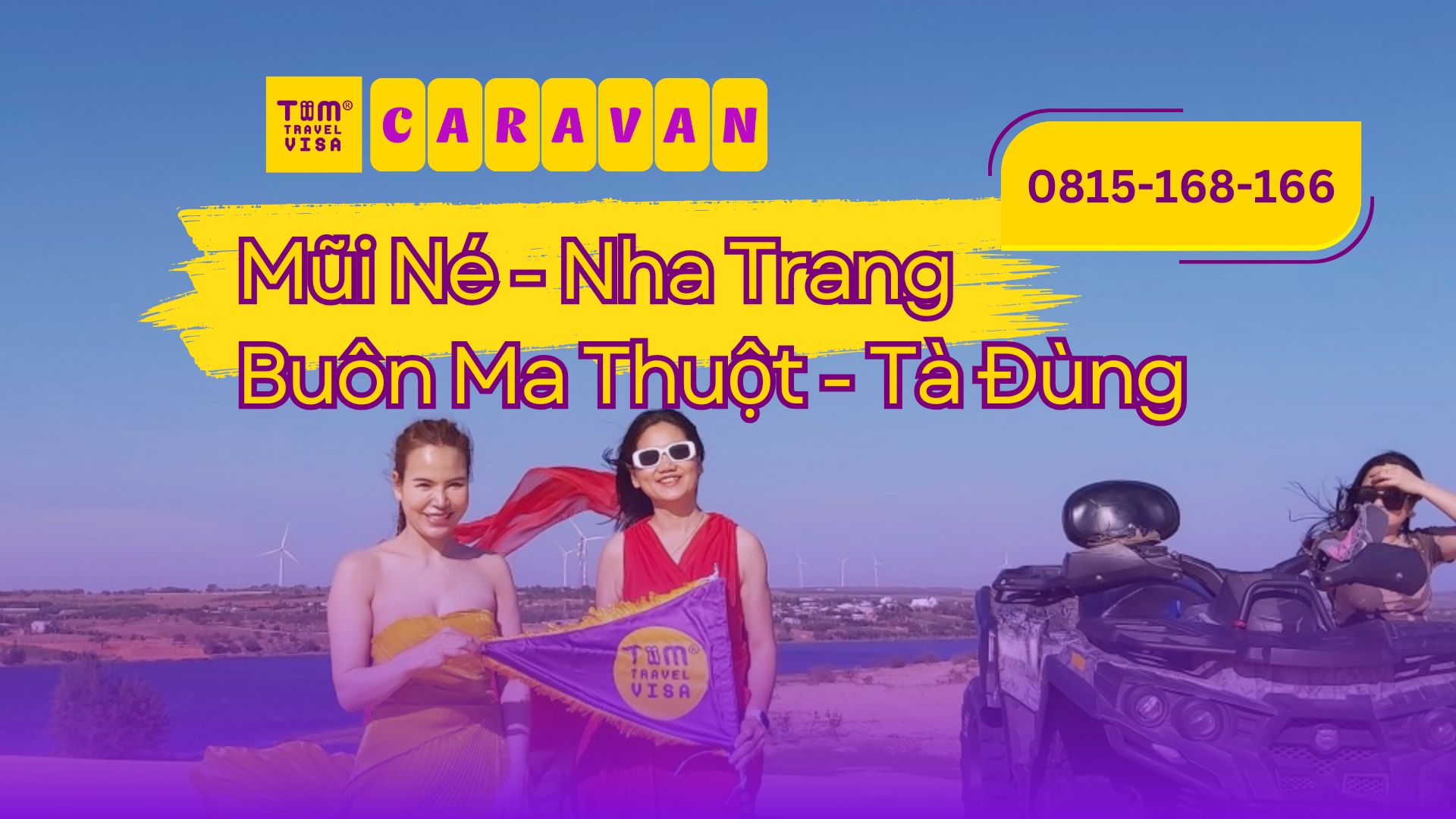 Tour caravan Mũi Né, Nha Trang, Buôn Ma Thuột, Hồ Tà Đùng 6 ngày 5 đêm
