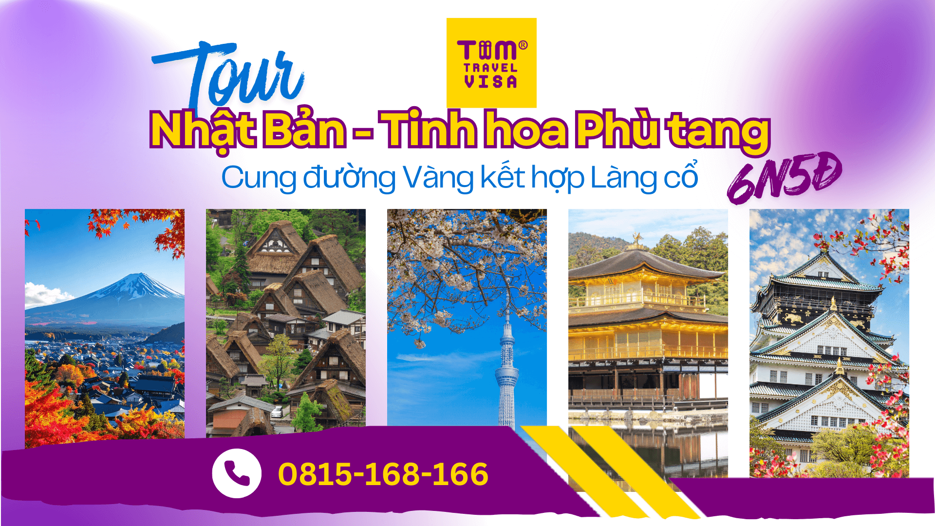 Tour Nhật Bản 2026: Cung Đường Vàng Kết Hợp Làng Cổ - Tinh hoa Phù Tang 6N5Đ