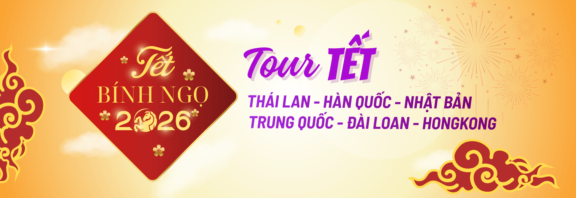Tour Tết: Thái Lan, Hàn Quốc, Nhật Bản, Trung Quốc, Đài Loan, Hongkong