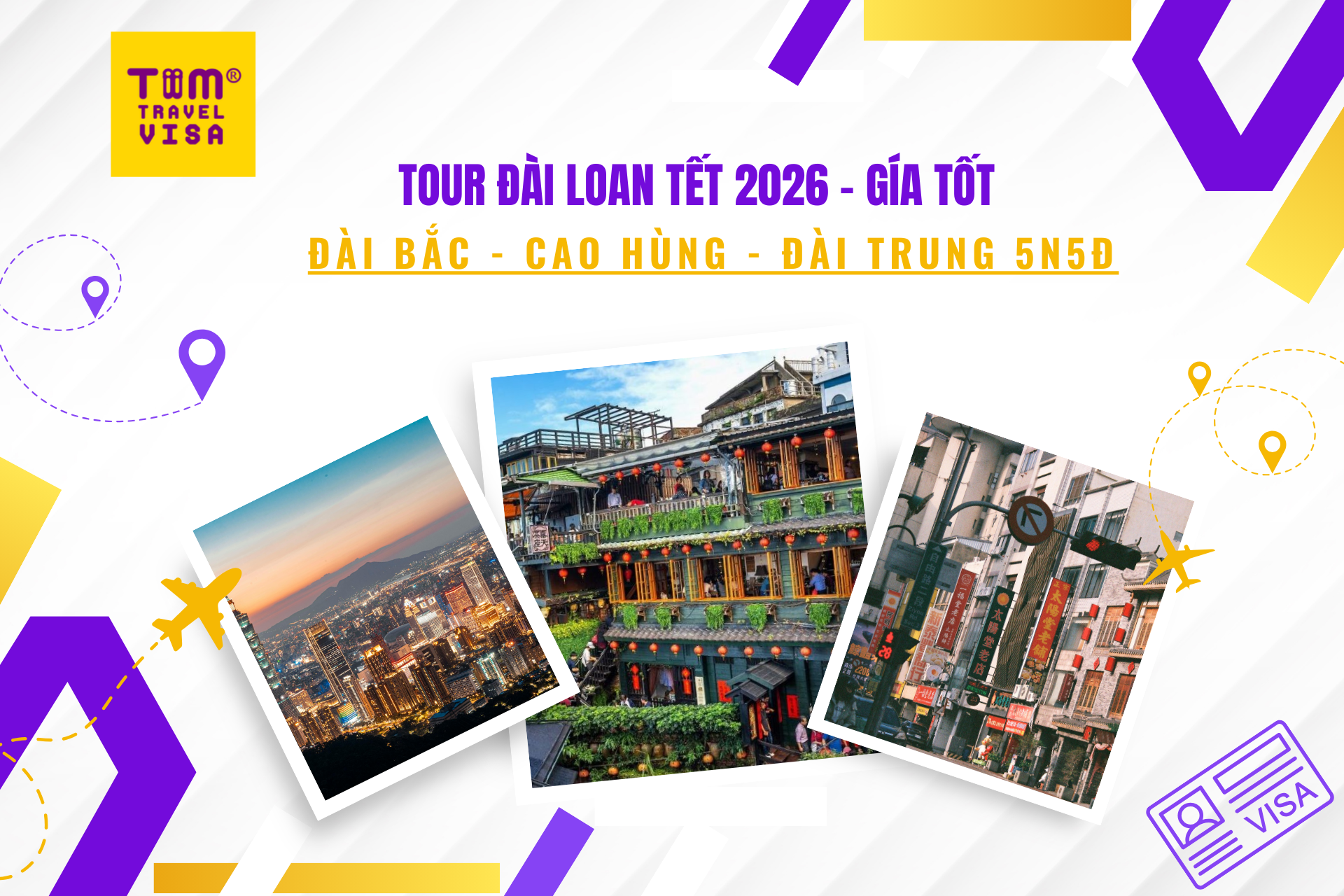 Tour Đài Loan Tết 2026: Đài Bắc - Cao Hùng - Đài Trung 5N5Đ