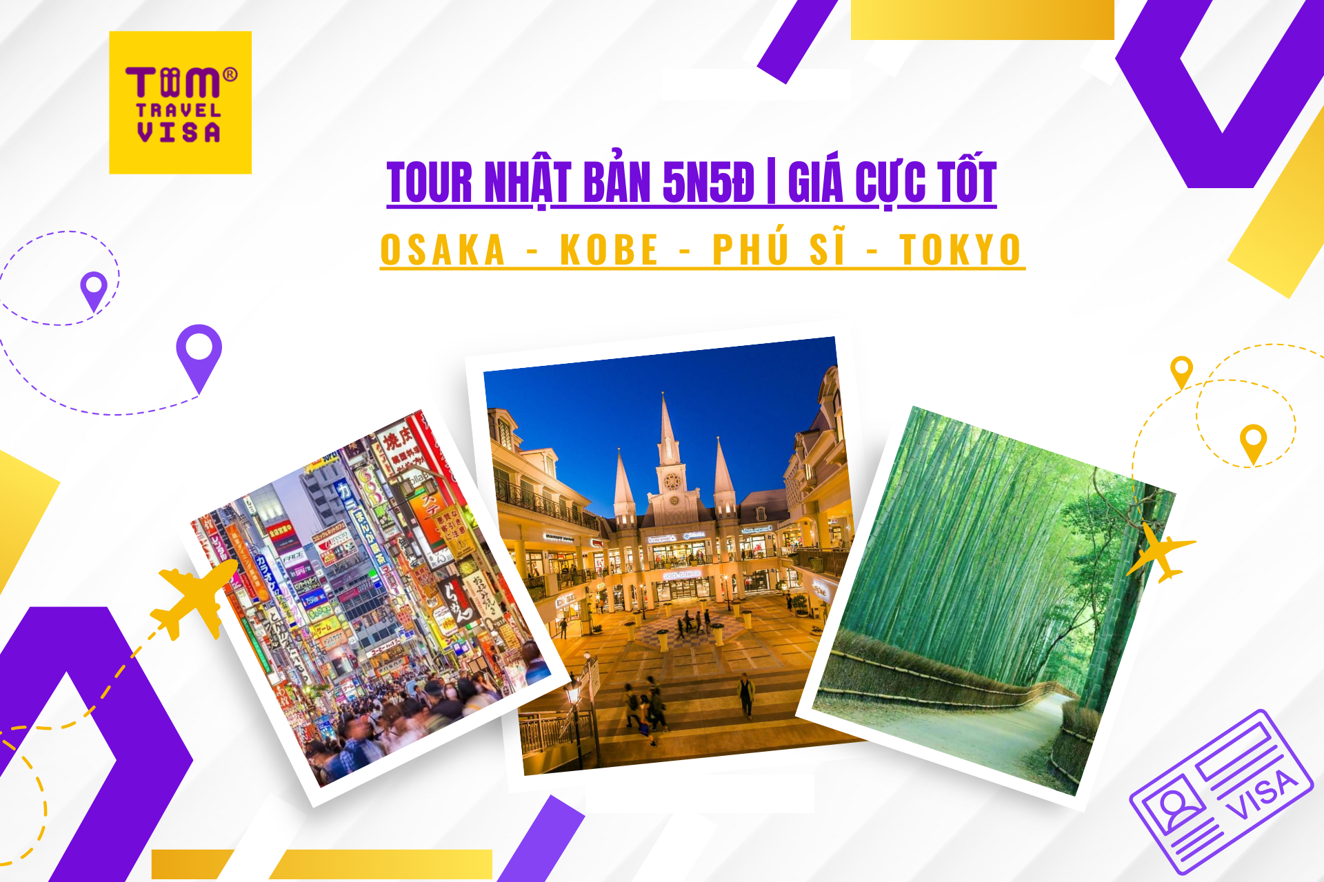 Tour Nhật Bản 5N5Đ: Osaka - Kobe - Phú Sĩ - Tokyo | Giá Cực Tốt