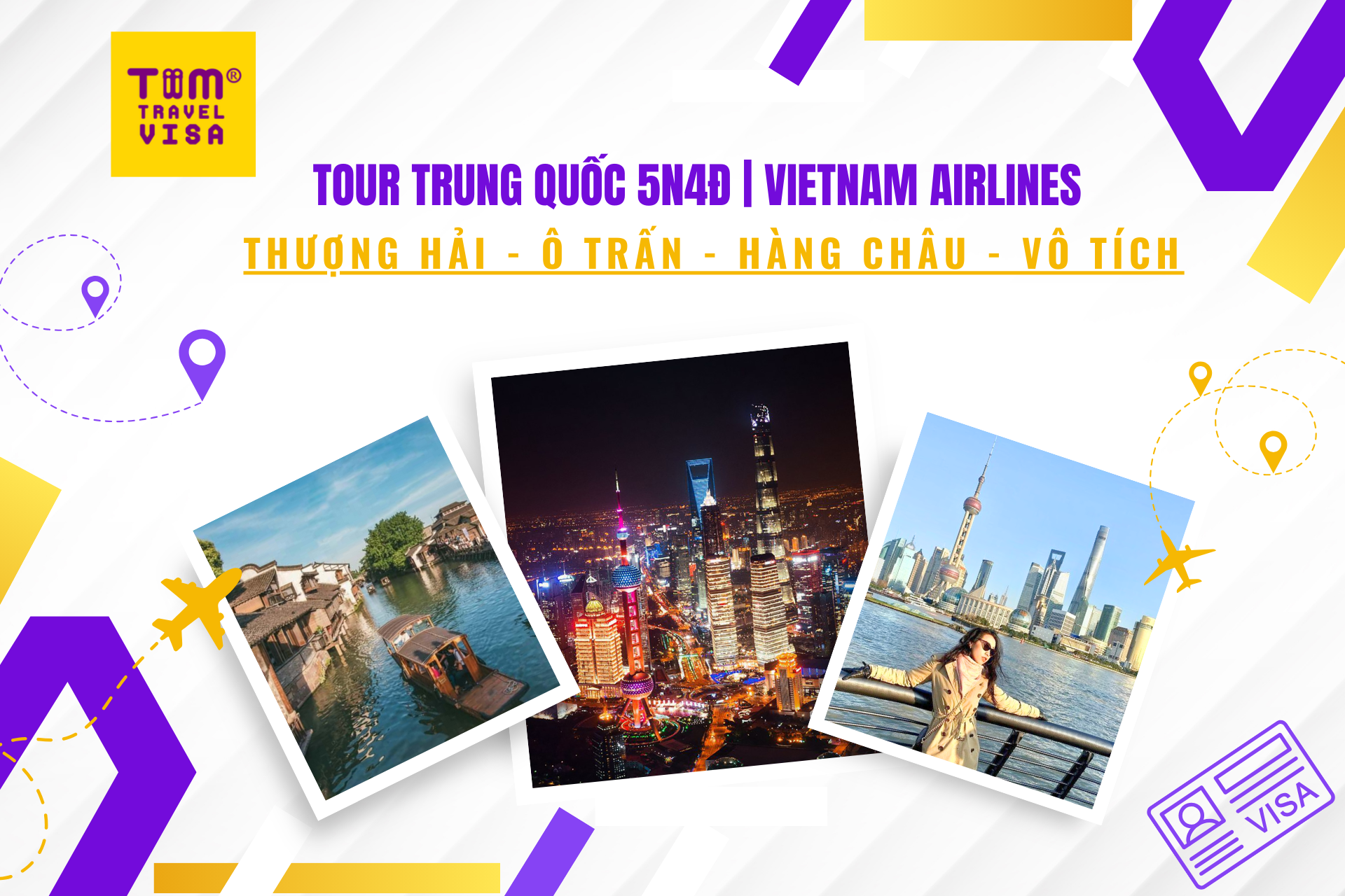 Tour Thượng Hải - Ô Trấn - Hàng Châu - Vô Tích 5N4Đ | Vietnam Airlines