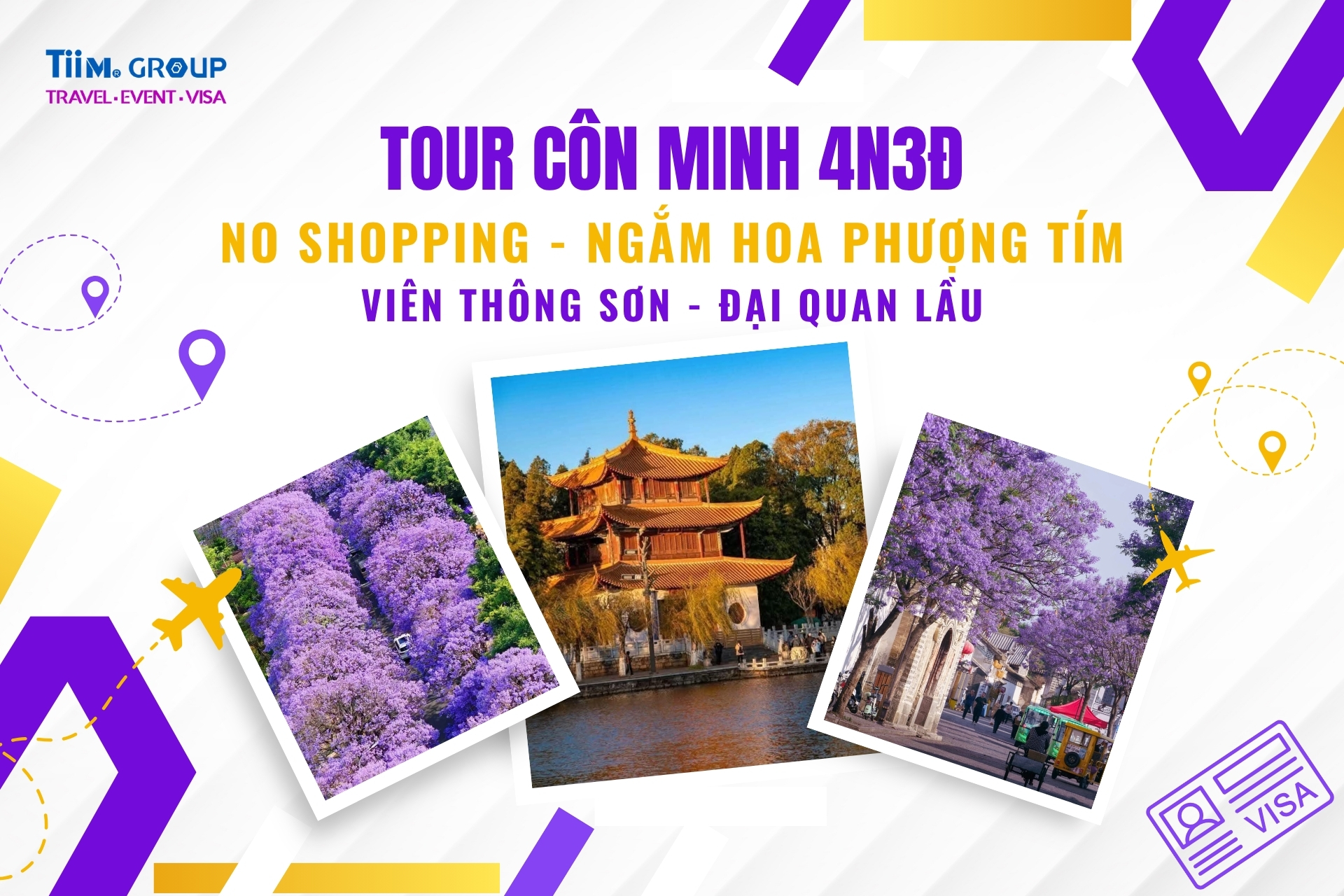 Tour Côn Minh - Ngắm Hoa Phượng Tím 4N3Đ