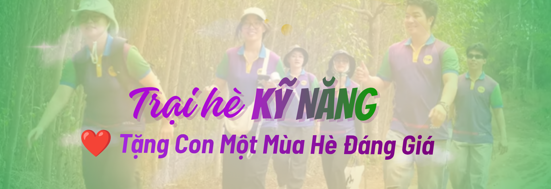 Chương trình trại hè kỹ năng dành cho học sinh được thiết kế nhằm phát triển sự tự tin, tính tự lập, kỹ năng giao tiếp, làm việc nhóm và tư duy lãnh đạo. Mang đến mùa hè bổ ích với những trải nghiệm thực tế giúp học sinh trưởng thành hơn mỗi ngày.
