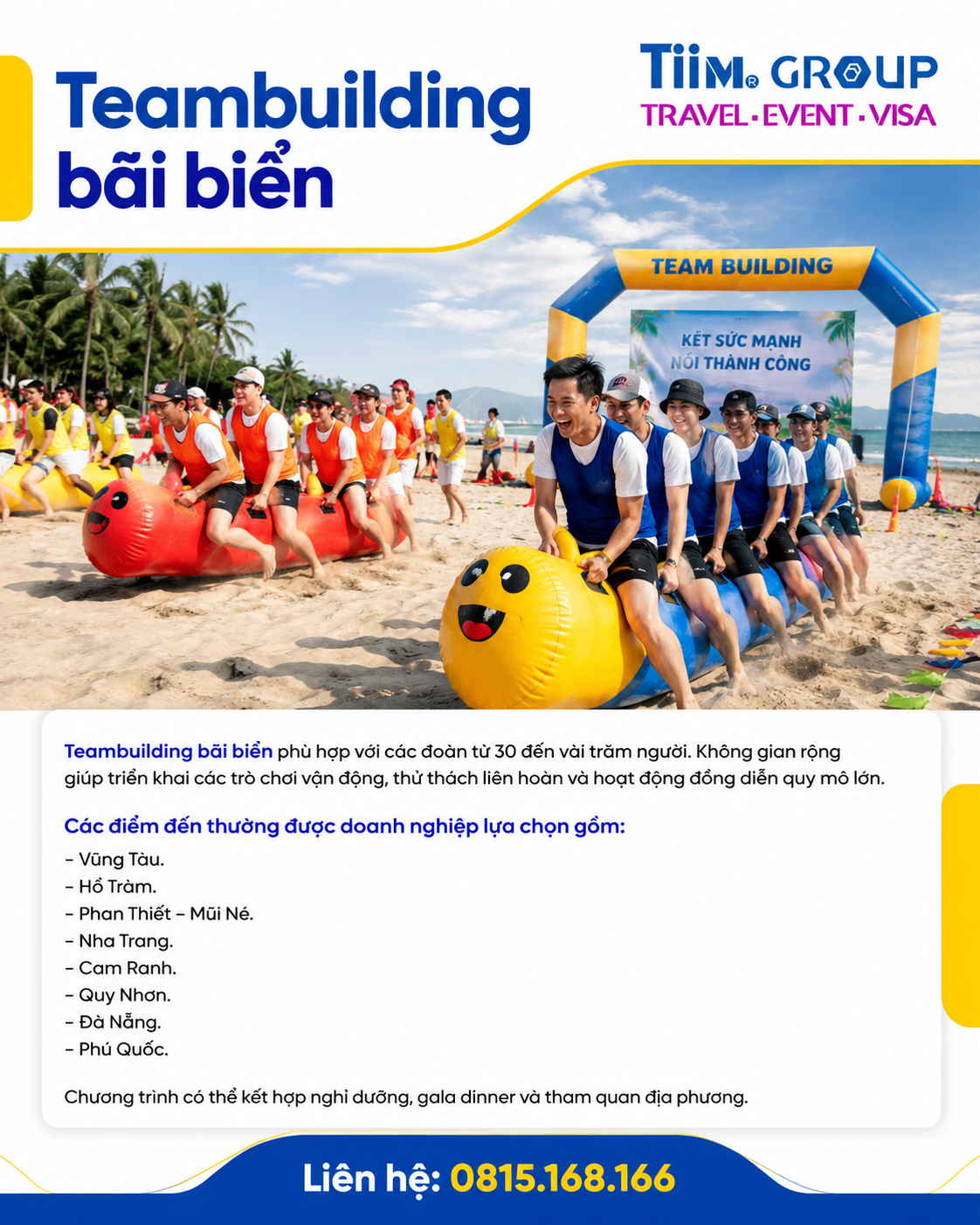 teambuilding bãi biển