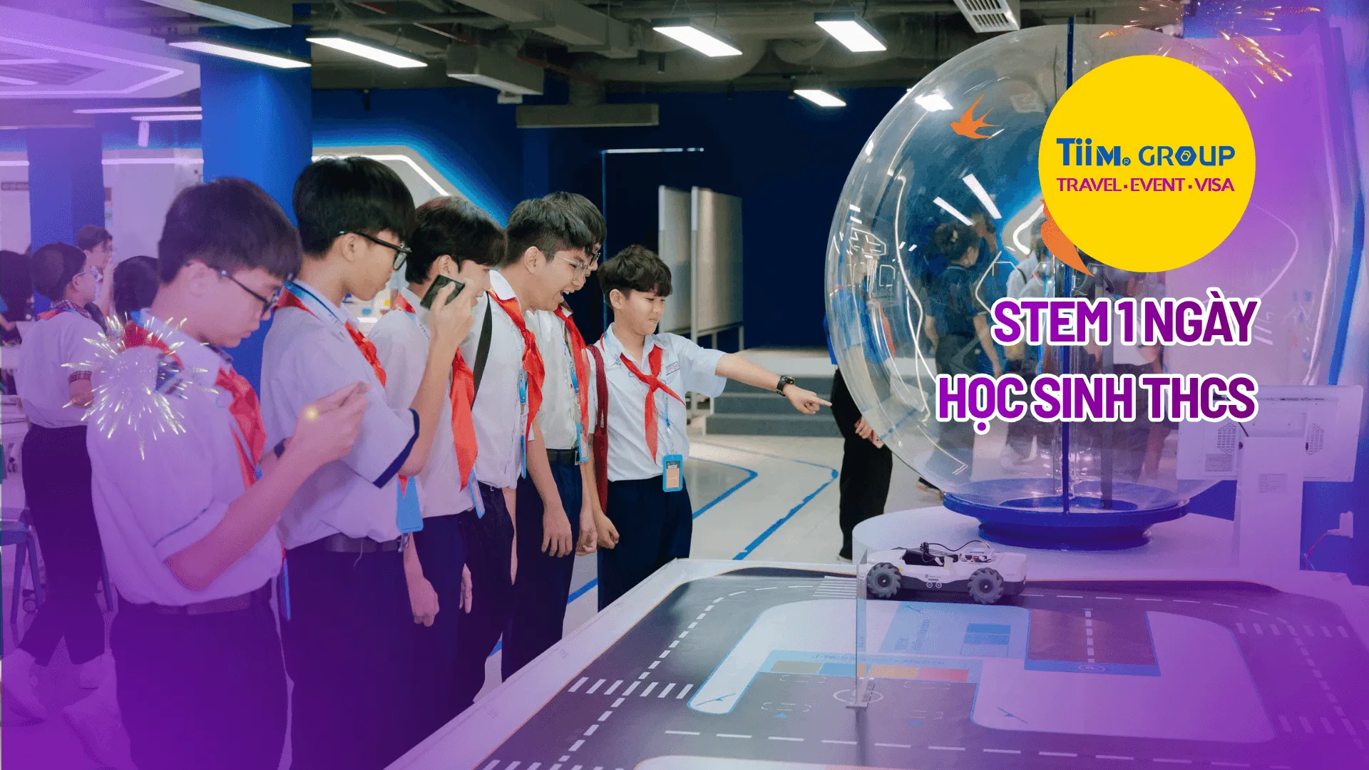Chương trình STEM 1 ngày kết hợp thi đấu STEM dành cho học sinh THCS - Trải Nghiệm AI, Robotics, Công Nghệ 4.0