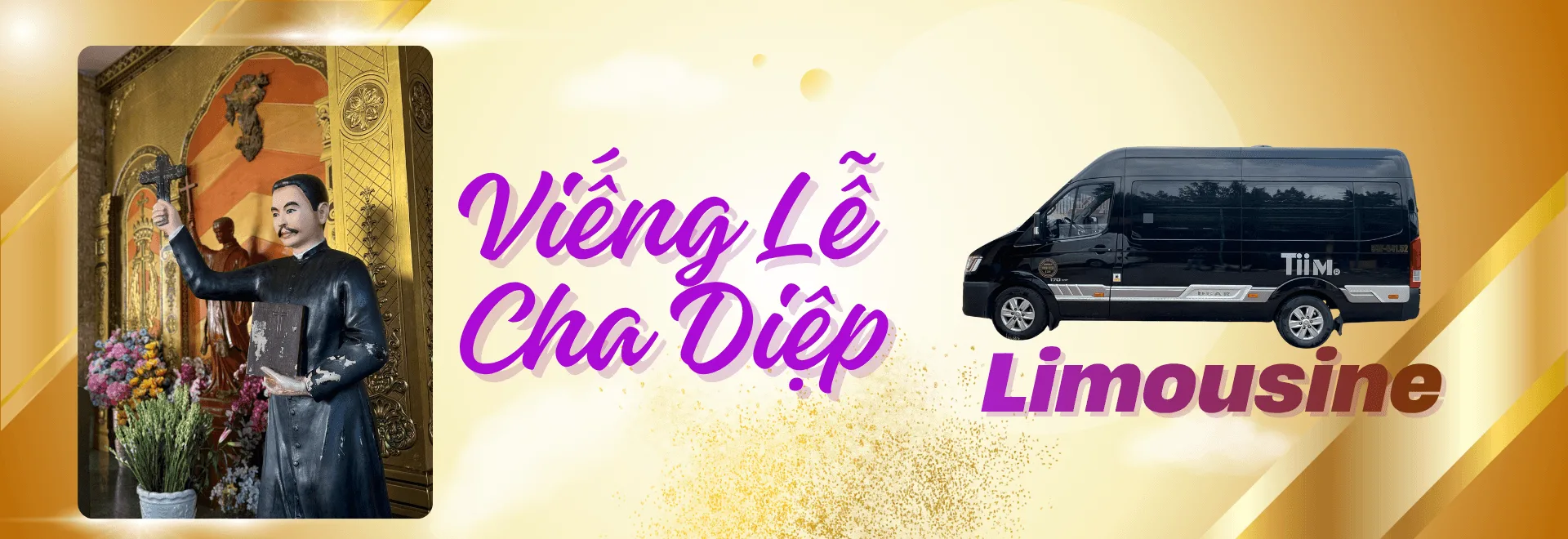 Trải nghiệm tour Cha Diệp với hành trình thuận tiện, thoải mái trên xe Limousine cao cấp cùng dịch vụ chu đáo.